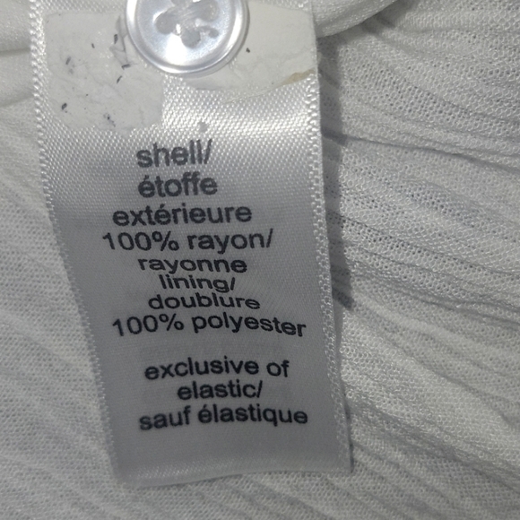 Maurices White Halter Neck Flowy Crinkle Fabric Sleeveless Midi Dress XXL - Picture 10 of 10